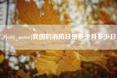周口我国的消防日是多少月多少日