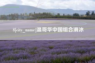 周口温哥华中国组合滑冰