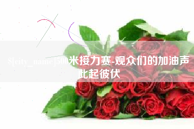 周口500米接力赛-观众们的加油声此起彼伏