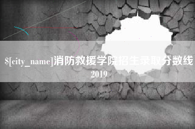 周口消防救援学院招生录取分数线2019