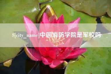 周口中国消防学院是军校吗