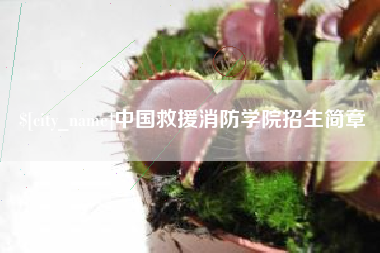 周口中国救援消防学院招生简章