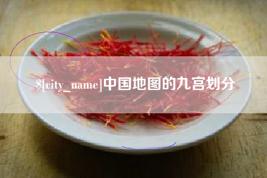 周口中国地图的九宫划分