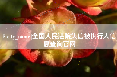 周口全国人民法院失信被执行人信息查询官网
