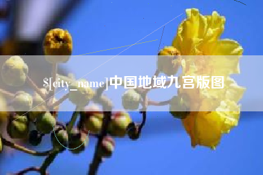 周口中国地域九宫版图