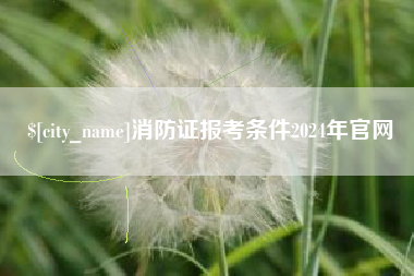 周口消防证报考条件2024年官网