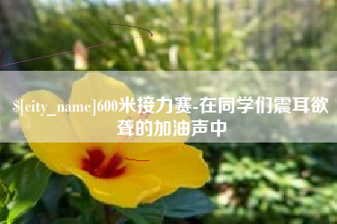 周口600米接力赛-在同学们震耳欲聋的加油声中