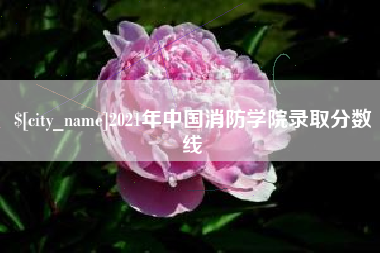 周口2021年中国消防学院录取分数线