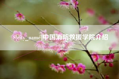 周口中国消防救援学院介绍