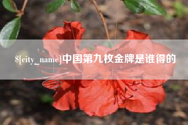 周口中国第九枚金牌是谁得的
