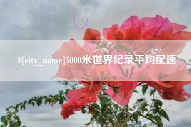 周口5000米世界纪录平均配速