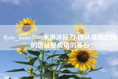 周口5000米滑冰接力-团队成员之间的信任是成功的基石