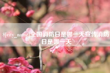 周口全国消防日是哪一天宣传消防日是哪一天