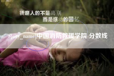 周口中国消防救援学院 分数线
