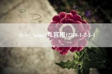 周口九宫格12340-1-2-3-4