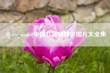 周口中国九宫格数字图片大全集