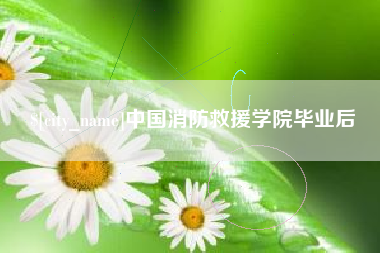 周口中国消防救援学院毕业后