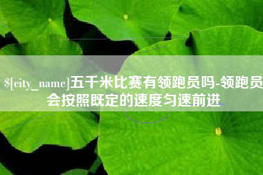 周口五千米比赛有领跑员吗-领跑员会按照既定的速度匀速前进