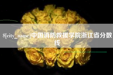 周口中国消防救援学院浙江省分数线