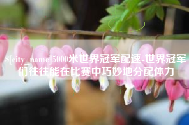 周口5000米世界冠军配速-世界冠军们往往能在比赛中巧妙地分配体力