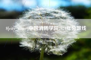 周口中国消防学院2024年分数线