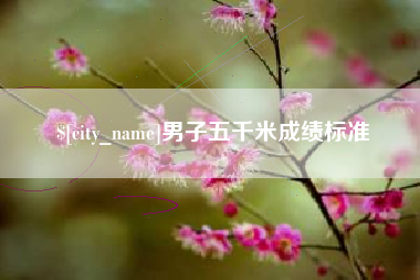 周口男子五千米成绩标准