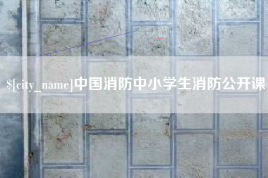 周口中国消防中小学生消防公开课