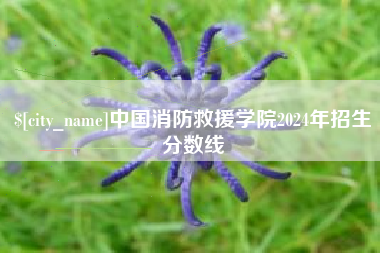 周口中国消防救援学院2024年招生分数线