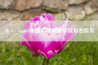 周口中国消防救援学院知名校友