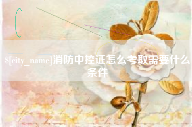 周口消防中控证怎么考取需要什么条件