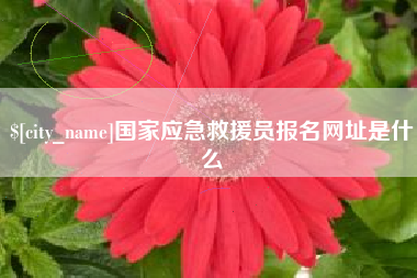 周口国家应急救援员报名网址是什么