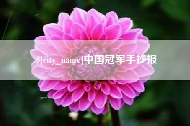 周口中国冠军手抄报