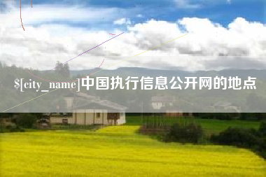 周口中国执行信息公开网的地点