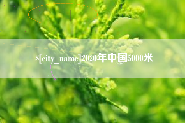 周口2020年中国5000米