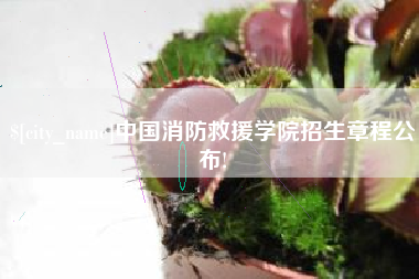 周口中国消防救援学院招生章程公布!